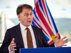 B.C.'s health minister, Adrian Dix, provides an update on COVID-19 in Vancouver on Friday Jan. 7, 2022. Photo: Herman Thind.