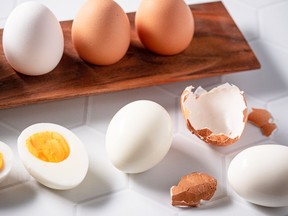 Let Claire Barnaby show you how to use hard-boiled eggs for a sumptuous dinner.
