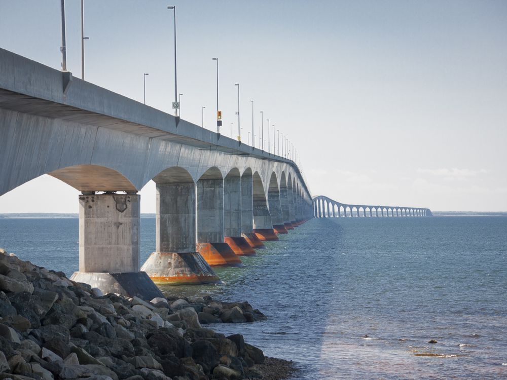 Confederation Bridge from Prince Edward Island to New Brunswick