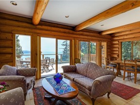 Almost every room in this Bowen Island home features an ocean view.