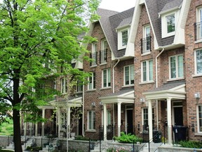 These Toronto row houses are individually owned and not part of a condominium.