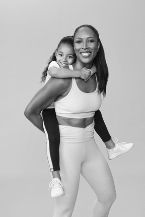 Sasha Exeter and her daughter, Maxwell. Exeter has created a limited-edition collection of active and loungewear with Joe Fresh.