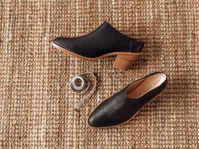 Poppy Barley Heeled Mule, $275, is available in sizes 5-12.