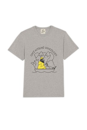Exclusive designs from Maison Kitsuné and Café Kitsuné Vancouver include t-shirts and tote bags.
