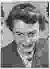 Vancouver Sun reporter Mary McAlpine, July 25, 1955. This is a zoom of a bigger photo which turned it into a headshot. A graphic artist has enhanced it for print, and put whiteout around her head so it could be easily cropped. Bill Bennett/Vancouver Sun