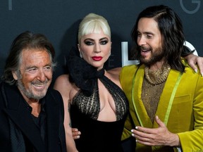 Cast members Al Pacino, Lady Gaga and Jared Leto attend the Premiere of the film 'House of Gucci' at Jazz at Lincoln Center in New York City, New York, U.S., November 16, 2021.
