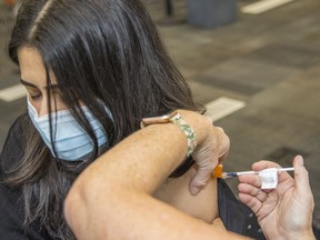Vancouver Coastal Health vaccine clinic.