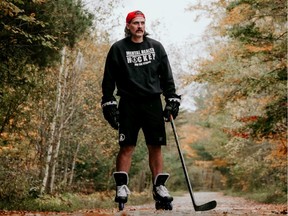 Former WHL and AHL hockey player Brady Leavold, originally from Port Coquitlam, in Muskoka, Ont.