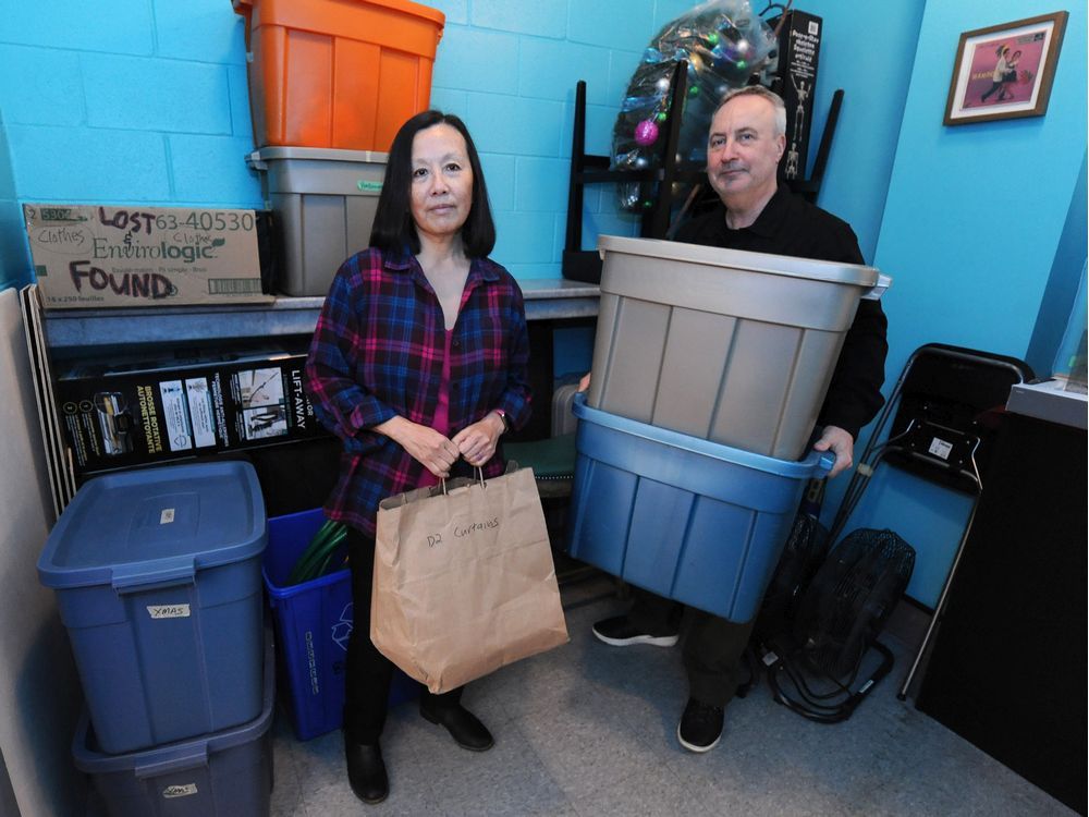  Jennifer and Stephen Dancey pack up their studio D2 which is going out of business, forced to permanently close their doors due to COVID-19 in Vancouver, BC., on January 16, 2022.