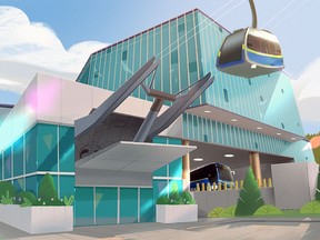 Rendering of Burnaby Gondola from the last phase of public engagement.