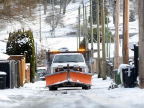 Snow clearing on residential streets