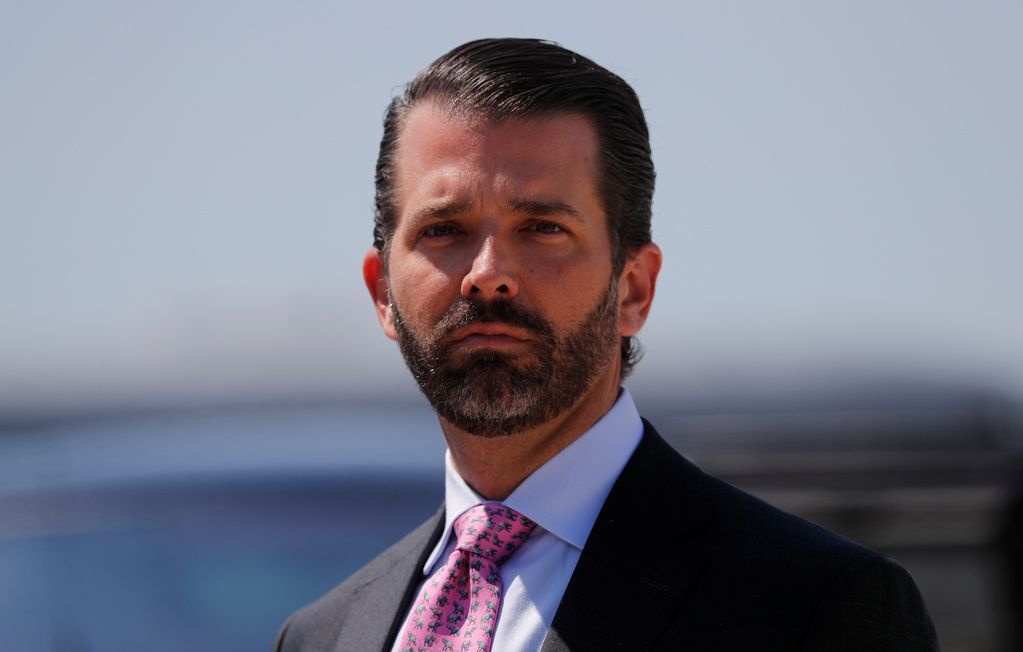Donald Trump Jr. in a 2019 file photo. Donald Trump Jr. took to social media Tuesday to endorse the Canadian truck convoy's fight against "tyranny" and to urge Americans to follow suit.