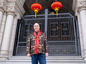 Premier John Horgan was back at the legislature on Tuesday, Feb. 1, after radiation treatment for cancer.