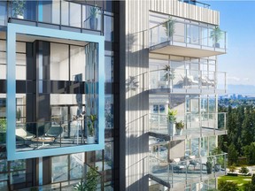 Each unit at Artesia Metrotown will have a balcony to take in the beautiful vistas.