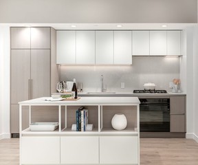 Kitchens in the Artesia development by Qualex-Landmark will feature imported European cabinetry.