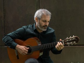 Gordon Grdina is a Vancouver-based jazz guitarist and oud player who leads numerous bands as well as performing solo. This image is for his solo album Pendulum.