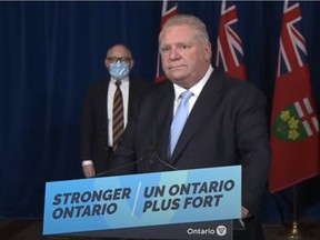 Ontario Premier Doug Ford announced Thursday that the province will eliminate proof of vaccination measures March 1.