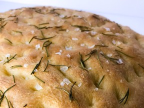 Focaccia is an Italian yeast bread with a low profile, similar to a pan bread, but with a distinctive, dimpled appearance.