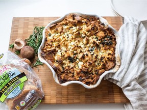 Spinach mushroom strata created by Karlene Karst, a B.C.-based nutritionist and author of This Kitchen is for Dancing.