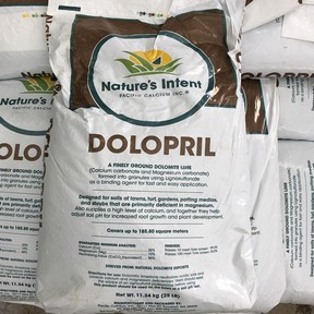 Dolopril lime is an easy way to amend the acidity of your soil.