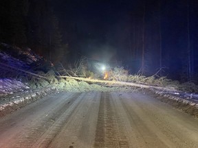 Schäden an einer Baustelle von Coastal GasLink in der Nähe von Houston, BC