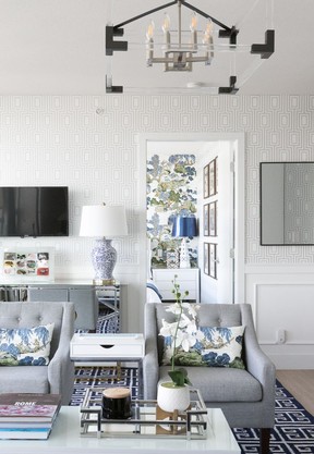 This condo, designed by Happy Home Design, shows how the right furniture and layout can make a small space functional and feel spacious.