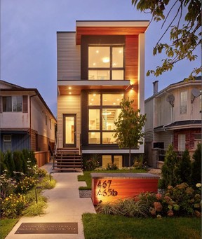 Nick Bray designed the “Passive Narrowtive” house to make the most of a skinny urban lot in East Vancouver.