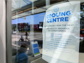 File photo of a cooling centre during a heat wave in Vancouver.
