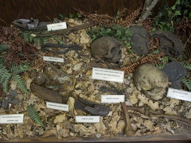 The mystery of the Babes in the Woods, the skeletal remains of two little boys found in Stanley Park in 1953, is recreated at the Vancouver Police Museum.