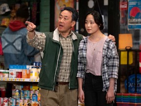 James Yi and Brianna Kim in Kim's Convenience at the Stanley Theatre.