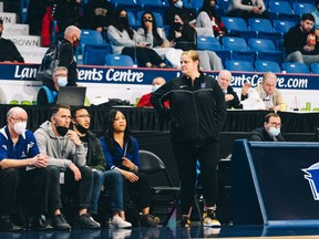 Vancouver College boys basketball coach Mer Marghetti is the first female head coach to take her team to the B.C. Boys Quad A Basketball semifinals.