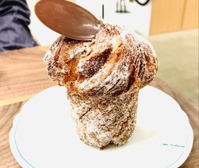 The cruffin from Cafe Kitsuné at 157 Water Street, Vancouver. Photo: Mia Stainsby.