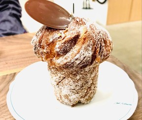 Cruffin from Cafe Kitsuné at 157 Water Street, Vancouver. Photo: Mia Stainsby.