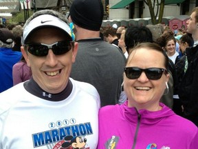 Jim and Kirsten Smith of San Diego at the Sun Run in 2013.