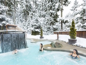 Hydrotherapy and massage are the principal focus of the Scandinave Spa.