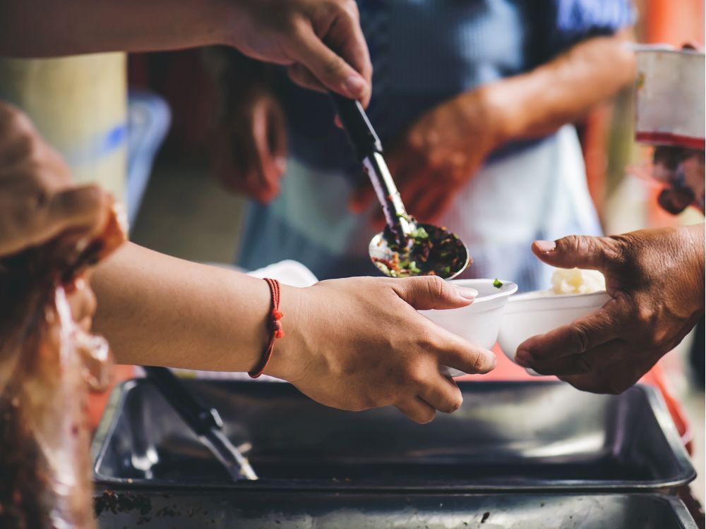 I volunteer at soup kitchen, try to get to know those who show up