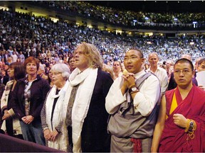 The days of the Dalai Lama packing stadiums in Vancouver, Los Angeles and around the world have fast faded. What's replacing such spiritual quests? Here 12,000 people listen to the Tibetan Buddhist leader in Vancouver in 2006.