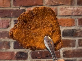 Schweineschnitzel recipe by Max Durand of Eva Schnitzelhaus in Victoria.