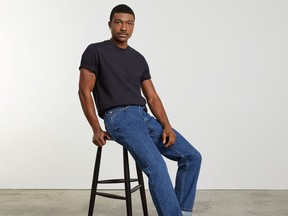 A model wears Everlane's The Everyone Jean.