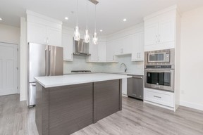 The spacious and beautiful kitchen at 1 – 11548 SW 207 Street, Maple Ridge.