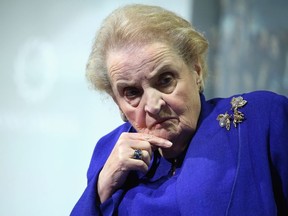 Chair, Albright Stonebridge Group; Chairman of the Board, National Democratic Institute Hon. Madeleine Albright speaks at the 2016 Concordia Summit - Day 2 at Grand Hyatt New York on September 20, 2016 in New York City.