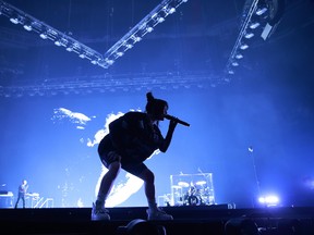 VANCOUVER, BC - MARCH 24: Billie Eilish performs at Rogers Arena March 24, 2022 in Vancouver, British Columbia, Canada.  (Photo by Jeff Vinnick/Rogers Arena)