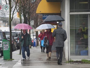 Rain is in the forecast as spring begins in Vancouver. Who'd a thunk it?