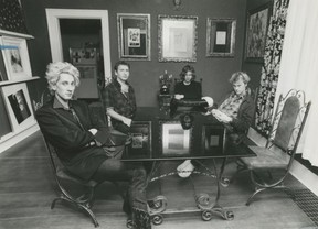 December 5, 1991. The rock group ©, also known as Circle C or Copyright. From left to right, Ziggy Sigmund, Eric Marxsen, Tom Anselmi and Pete Bourne. Missing from the photo is Christian Thorvaldson.