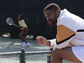 Saniyya Sidney as Venus Williams and Will Smith as Richard Williams in Warner Bros. Pictures’ King Richard.