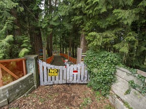 The entrance to 4883 Belmont Avenue that is for sale as part of a three-lot parcel in Vancouver.