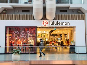 A Lululemon store in the CF Toronto Eaton Centre shopping mall in Toronto.
