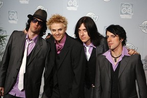 Members of Econoline Crush at the Much Music Awards in Toronto in 2008. Ziggy Sigmund is at left, next to singer Trevor Hurst.