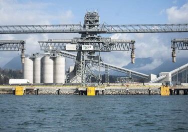 The Tsleil-Waututh Nation have commissioned reports documenting the erosion of the shoreline around Burrard Inlet, changes to sea life and industrial pollution since contact. Pictured is an industrial site as seen from Burrard Inlet March 8, 2022.