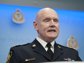 VPD Chief Constable Adam Palmer. The VPD has apologized for a wrongful arrest that injured a man.